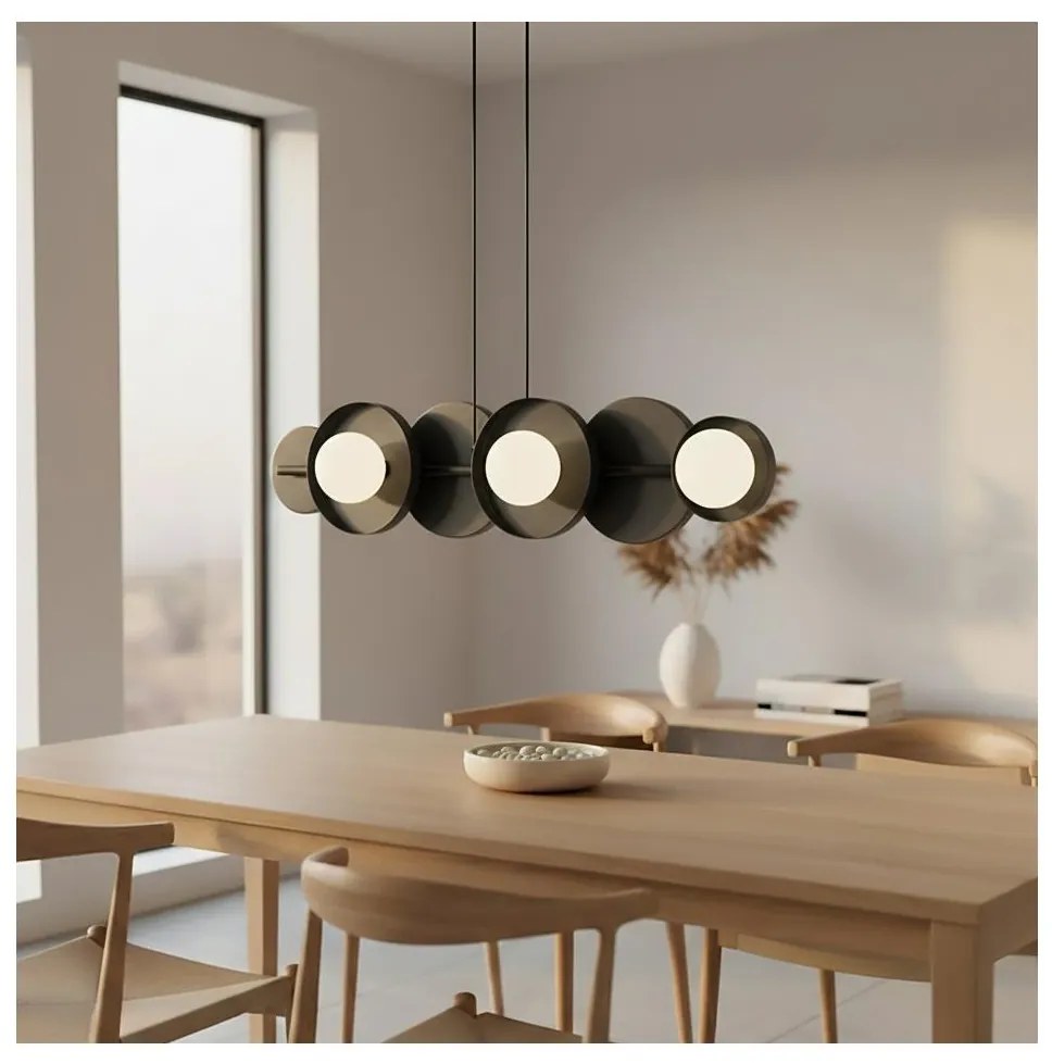 Żyrandol na lince MODEL 6xG9/8W/230V czarny