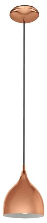 Eglo 55284 - Lampa wisząca na lince CORETTO 1xE27/60W/230V miedziana