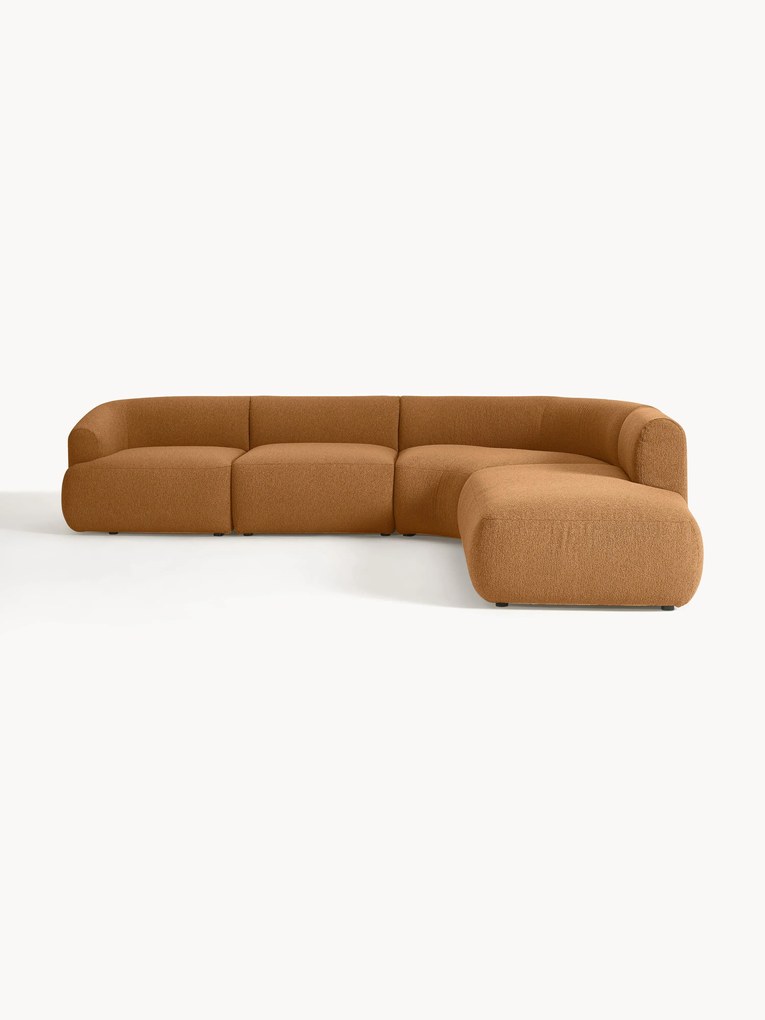 Narożna sofa modułowa Bouclé Sofia (4-osobowa)