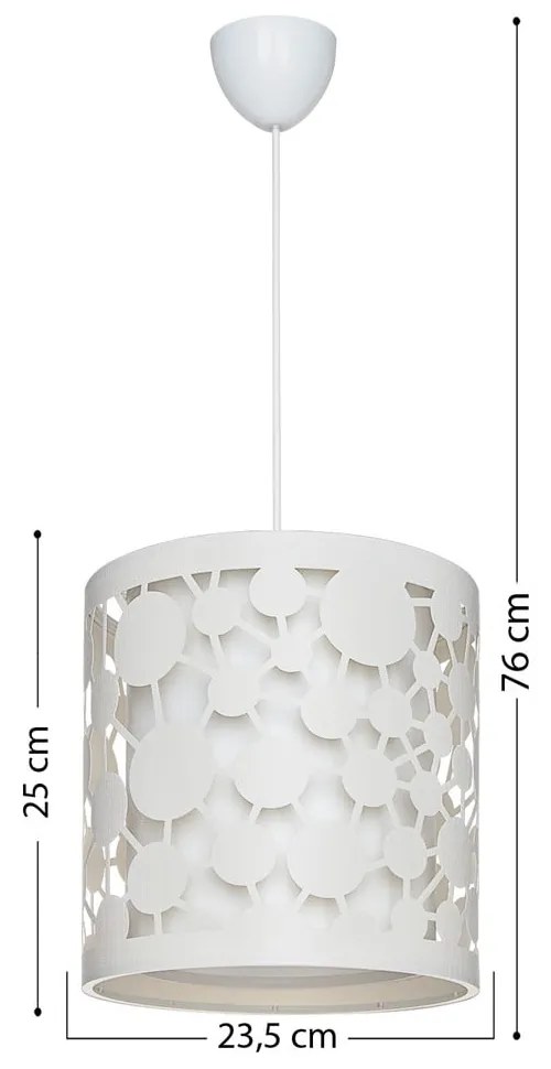 Biała lampa sufitowa 76x23.5 cm – Squid Lighting