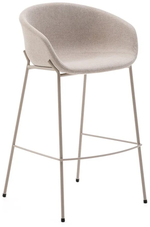 Beżowy hoker (wysokość siedziska 75 cm) Yvette – Kave Home