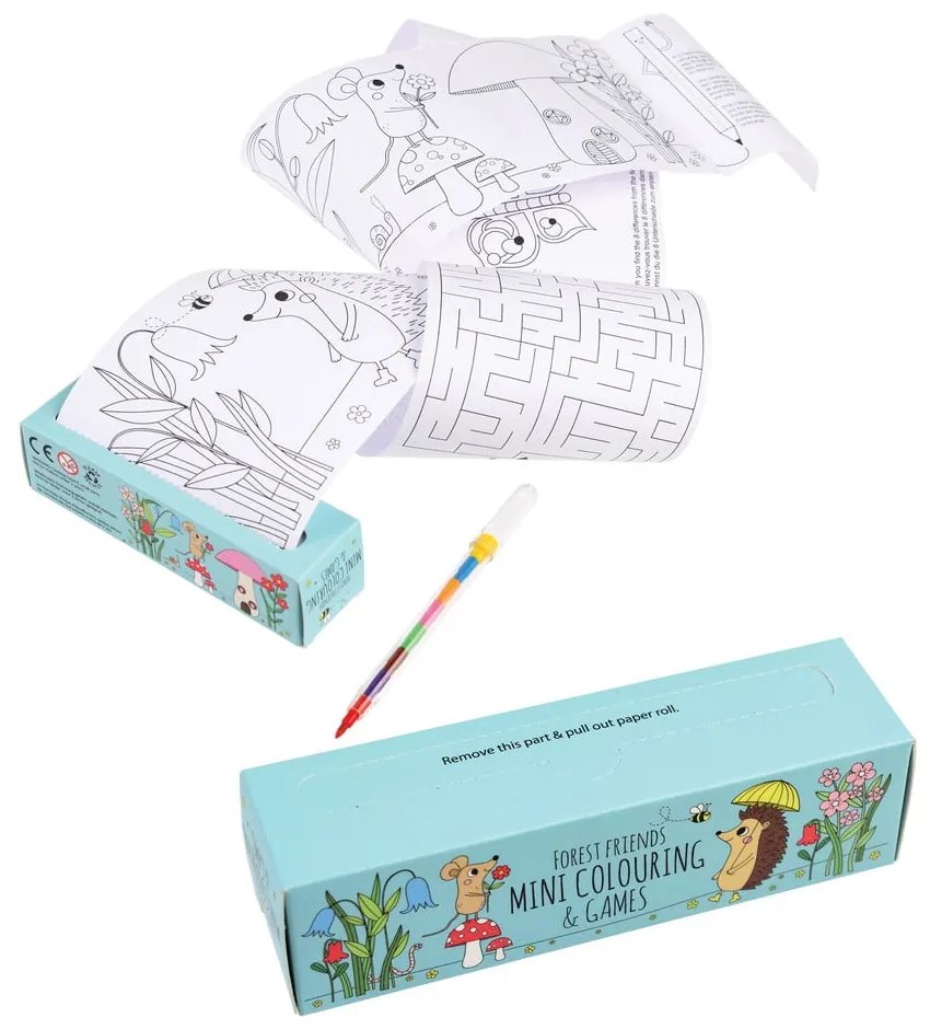 Podróżny zestaw kolorowanek i rebusów dla dzieci Rex London Forest
