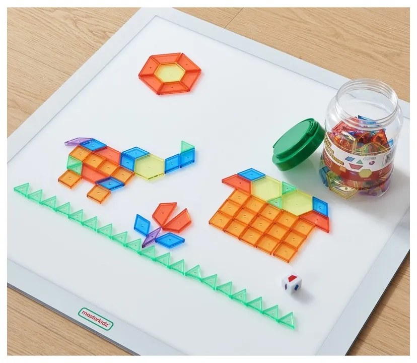 Masterkidz zestaw klocki montessori tangram mozaika 140 el.