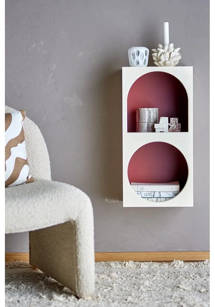 Czerwono-biały regał ścienny 30x60 cm Graphia – Bloomingville