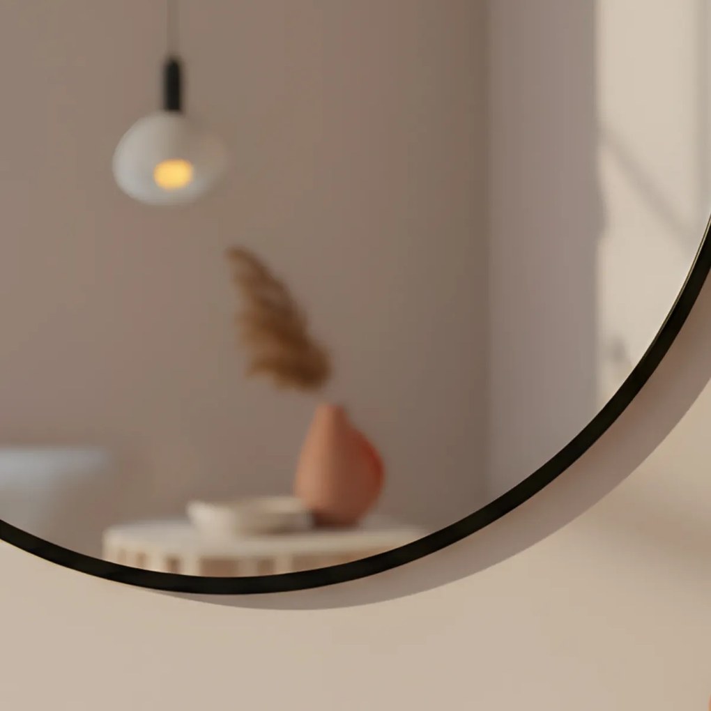 Okrągłe lustro ścienne LØOP, Ø 60 cm