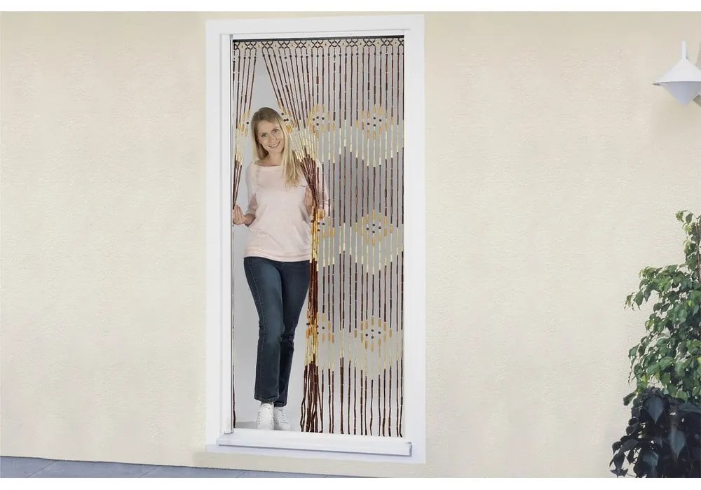 Drewniano-bambusowa zasłona do drzwi 200x90 cm – Maximex