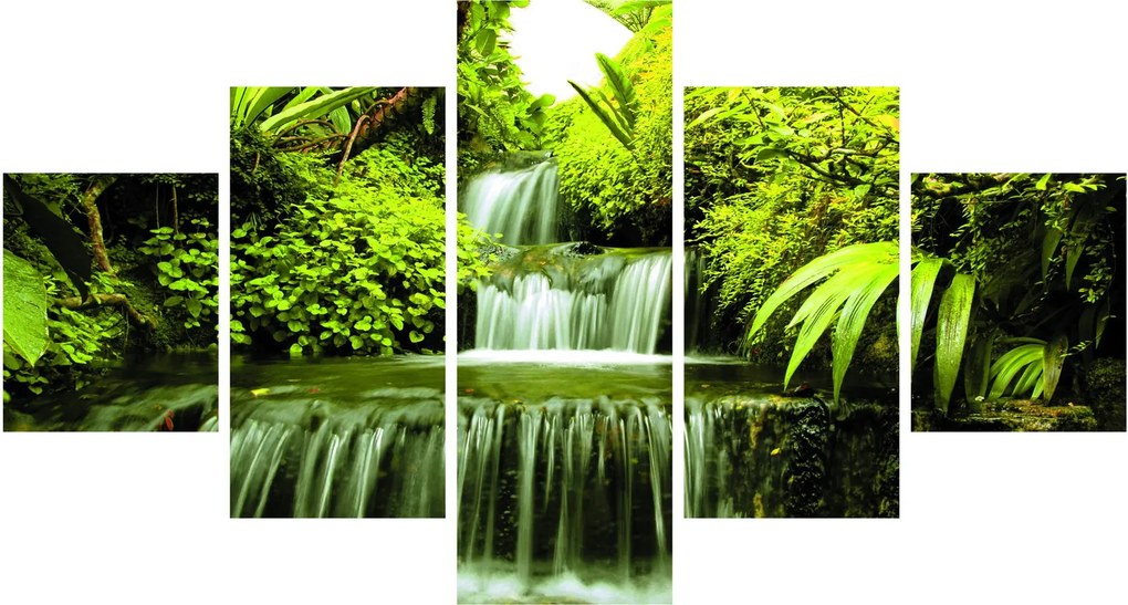 Obraz - Indonezyjskie wodospady (125x70 cm)