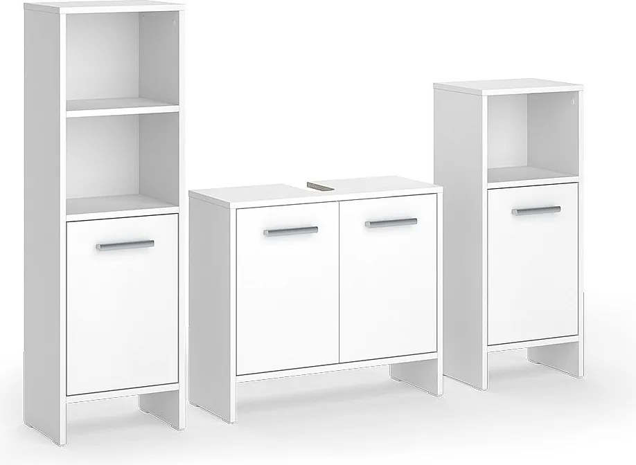 Zestaw mebli łazienkowych biały 63.8x26.3x57 karli