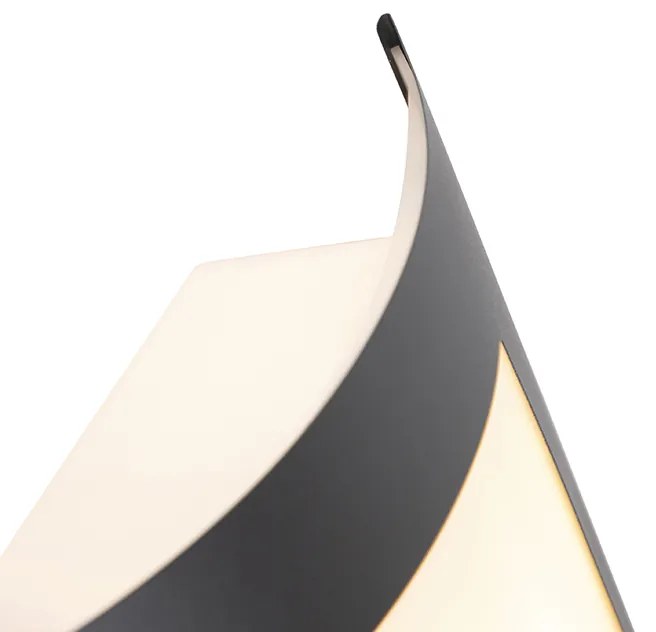 Lampa ścienna zewnętrzna antracytowa IP44 czujnik zmierzchu - Emmerald