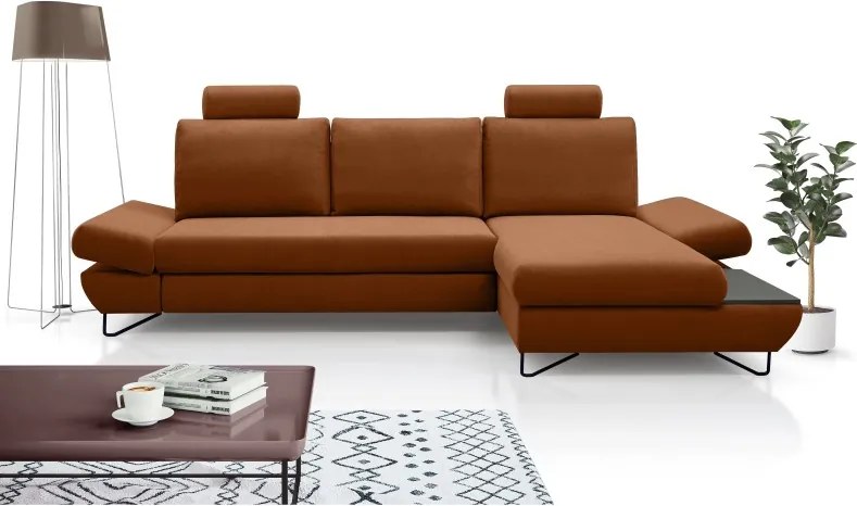 Narożnik LOFT z funkcją spania Regulowane zagłówki i podłokietniki Prawa strona Salvador 15