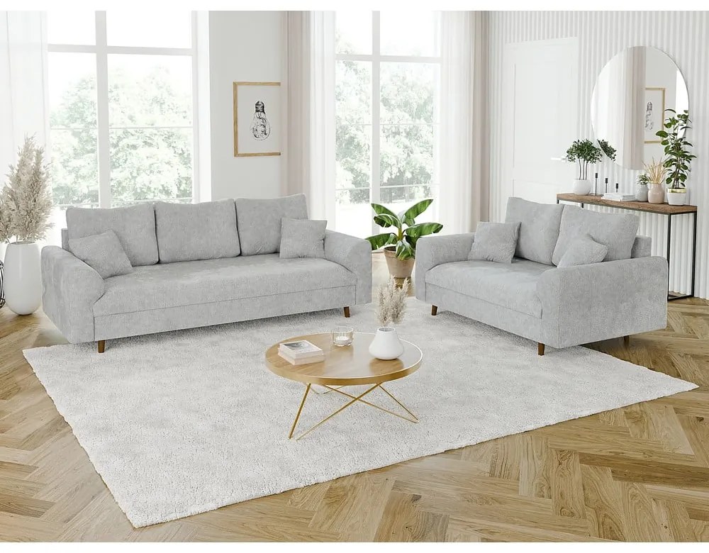 Jasnoszara sofa 150 cm Ariella – Ropez