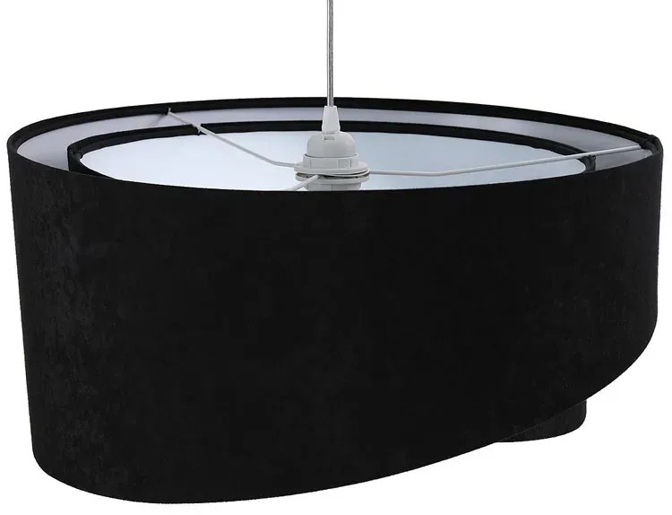 Czarno-biała asymetryczna lampa wisząca - 4X EX973 M6-B11