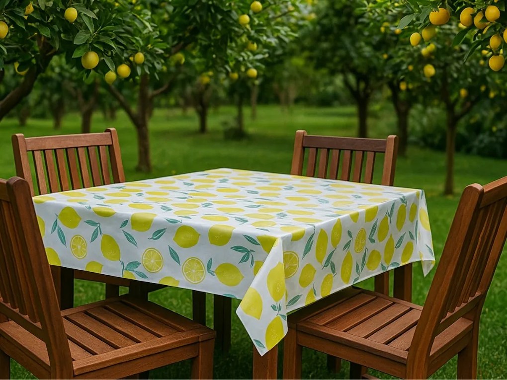Obrus PVC LEMON 130x180 cm, żółty