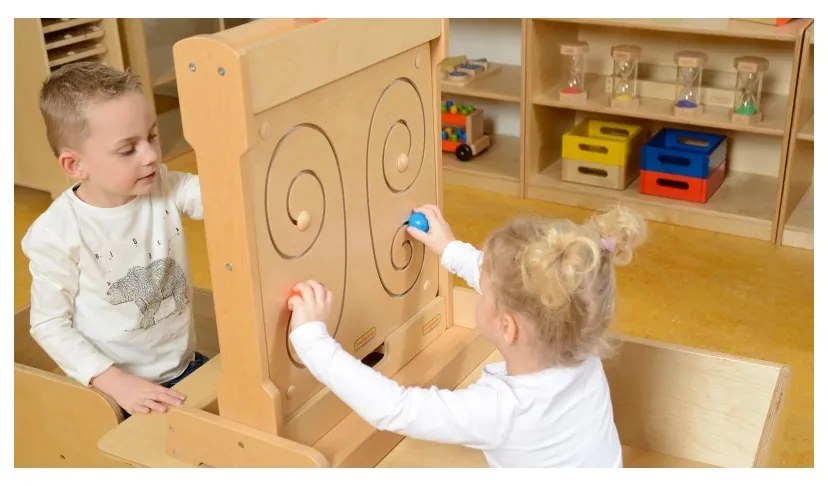 Masterkidz tablica przesuwna kształt motyla montessori