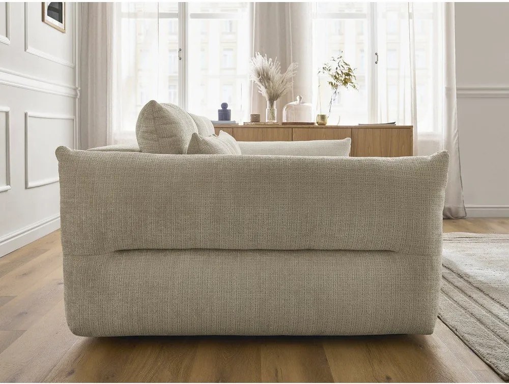 Beżowa sofa z tkaniny szenilowej 276 cm Neil – Bobochic Paris