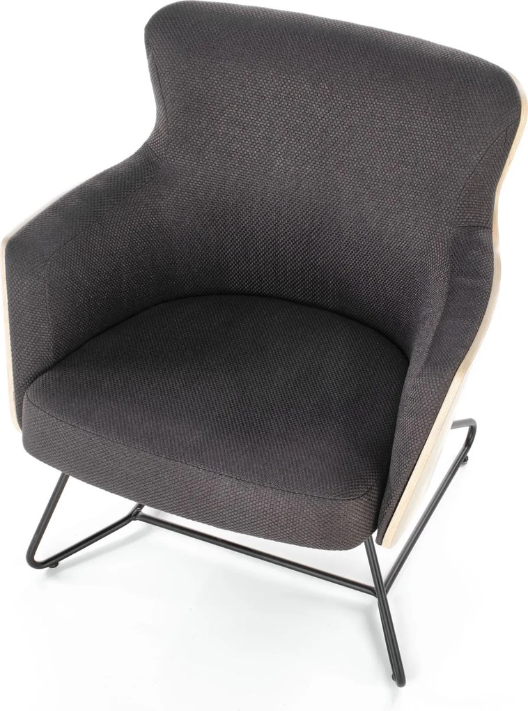 Nowoczesny fotel wypoczynkowy z oparciem ze sklejki Chillout