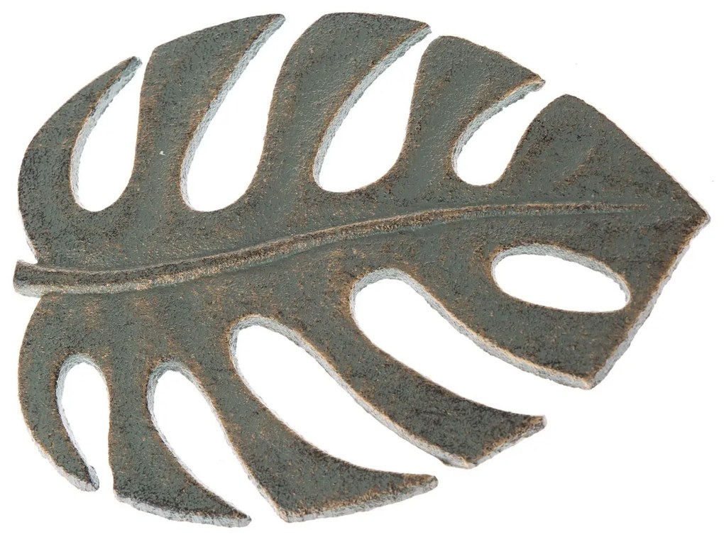 Żeliwna podkładka pod garnek, zielona, 16 x 20 cm