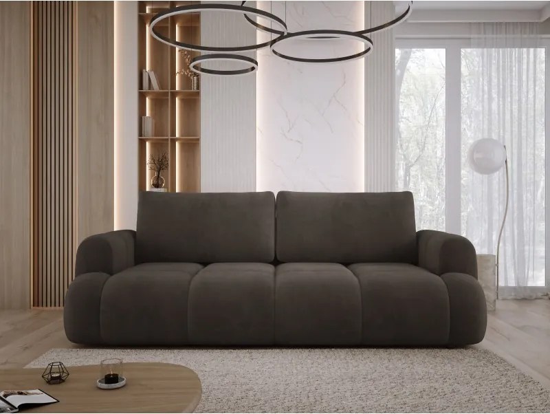 Sofa Kanapa BOMO 3 osobowa z funkcją spania i pojemnikiem w tkaninie SALVADOR 04 WERSAL