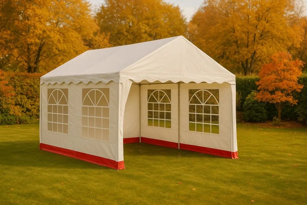 Namiot ogrodowy imprezowy 4 × 3 m – plandeka PVC 400 g/m²