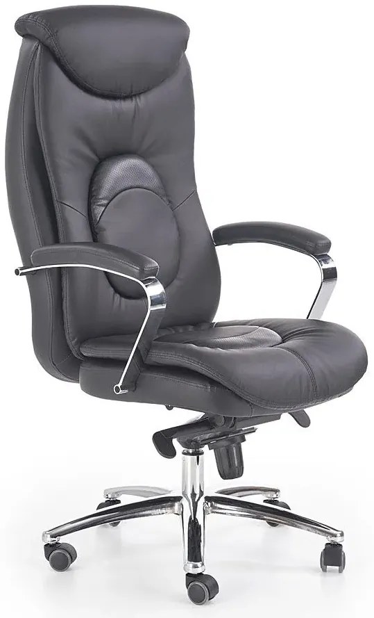 Ergonomiczne skórzane krzesło obrotowe Alormi - do 150 kg