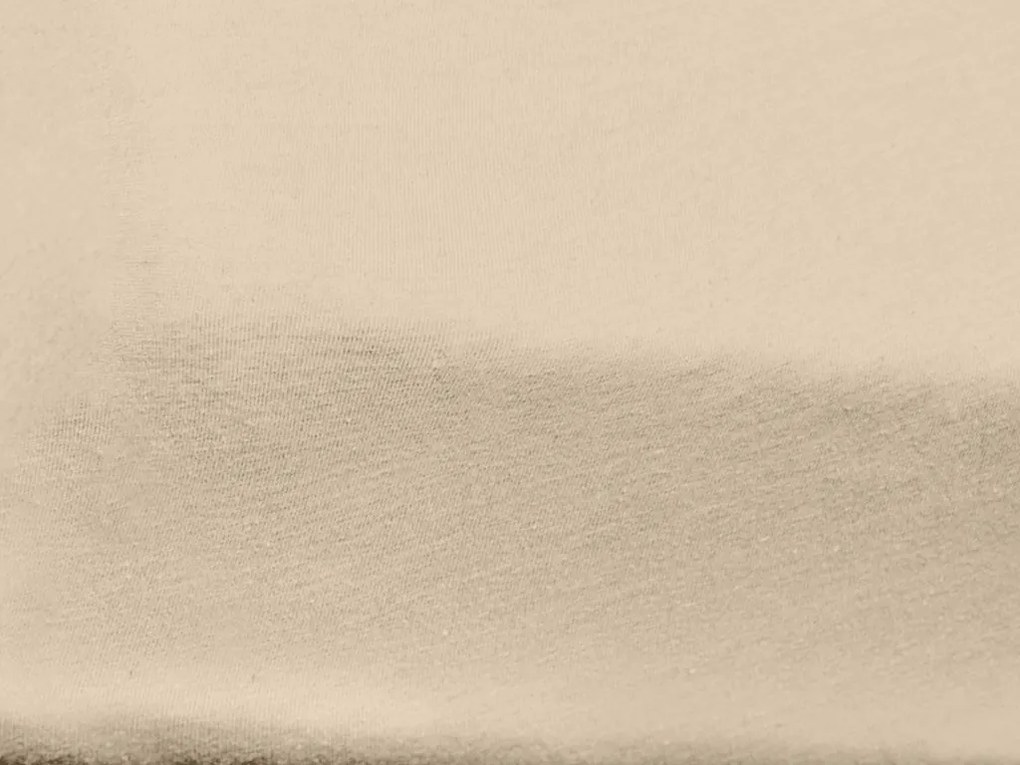 PrzytulneMieszkanie.pl Jersey prześcieradło do dziecięcego łóżeczka jasnobeżowe 70 x 140 cm