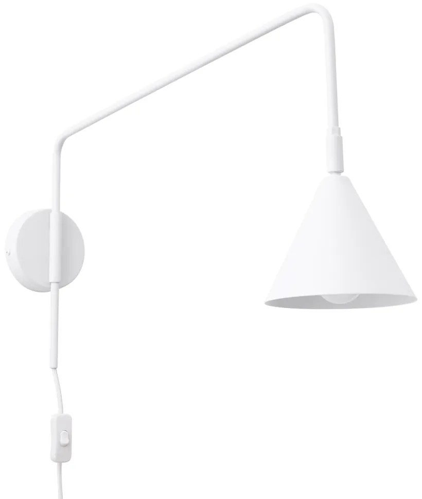 Biały kinkiet do kontaktu Zylo – Sollux