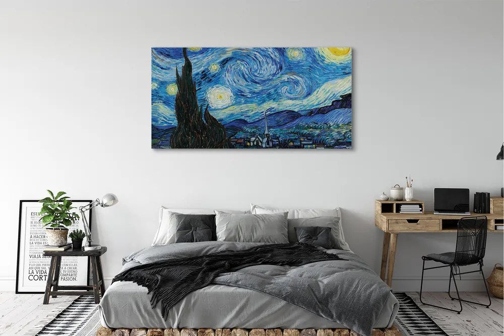 Zdjęcie na płótnie Gwiaździsta noc - Vincent van Gogh
