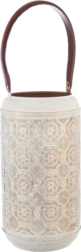 InDecor Świecznik metalowy Mandala beżowy, 23 x 23 x 42 cm, L