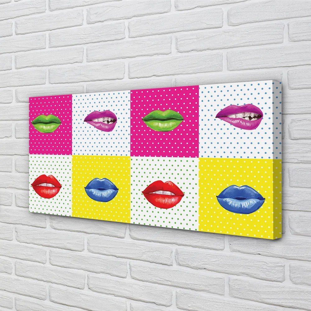 Obraz drukowany na płótnie Feeria Barw na Ustach
