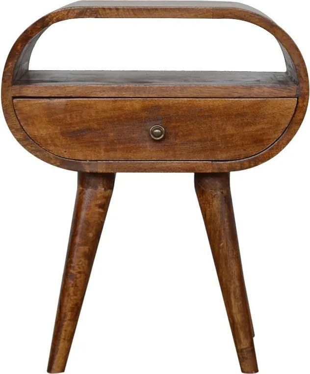 Artisan Furniture Solid Wood Łóżko Chestnut Circular Open