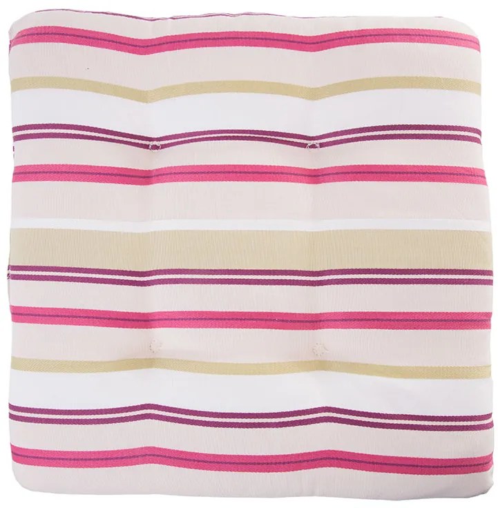 Poduszka na siedzisko Red Stripes Anette 41 x 41 x 5 cm C029-05SB PATIO