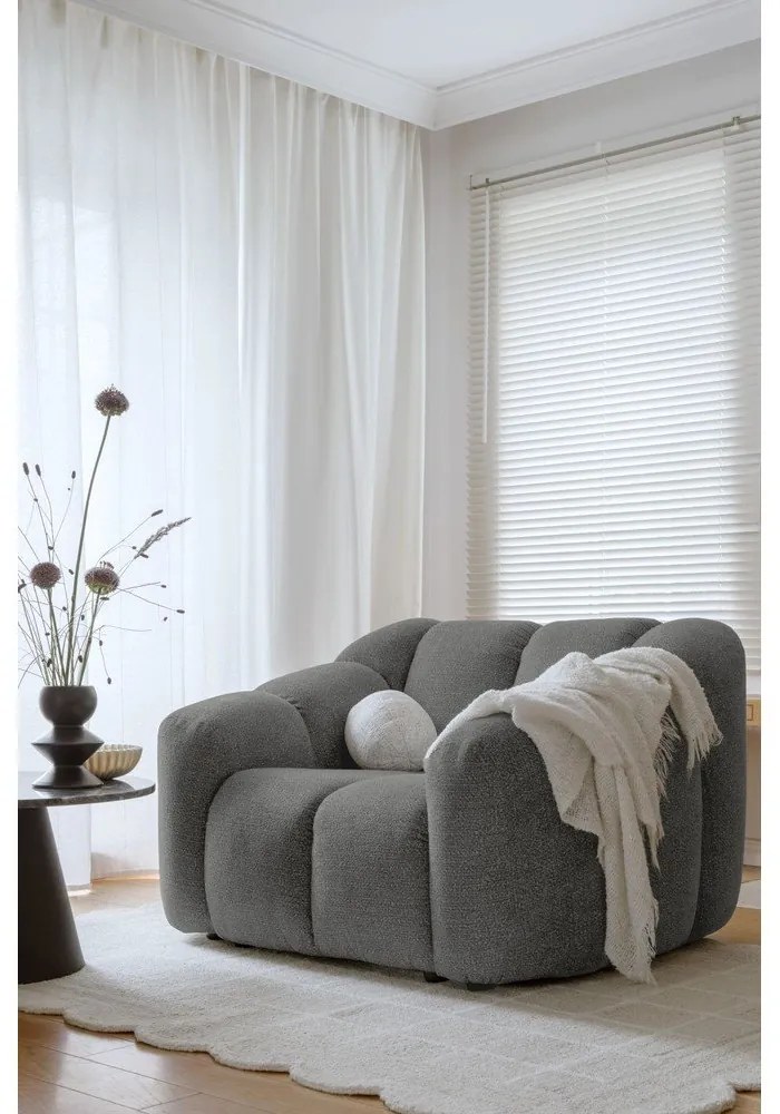 Szary fotel Shell – Miuform