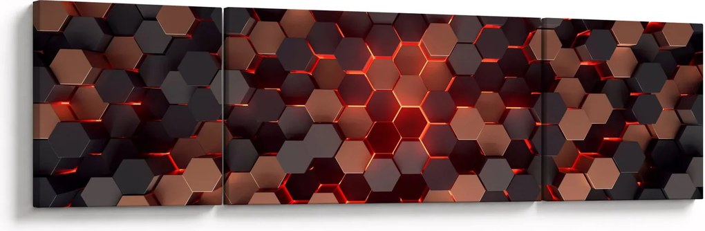 Obraz - Futurystyczna abstrakcja (170x50 cm)