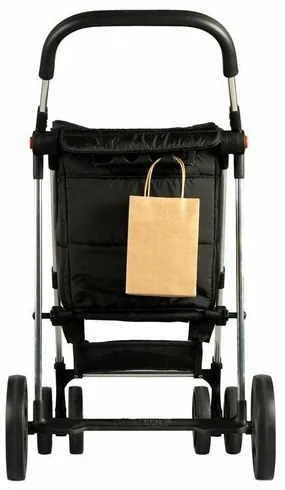 Rolser Składany wózek na kółkach Basket Polar 4Big, czarny