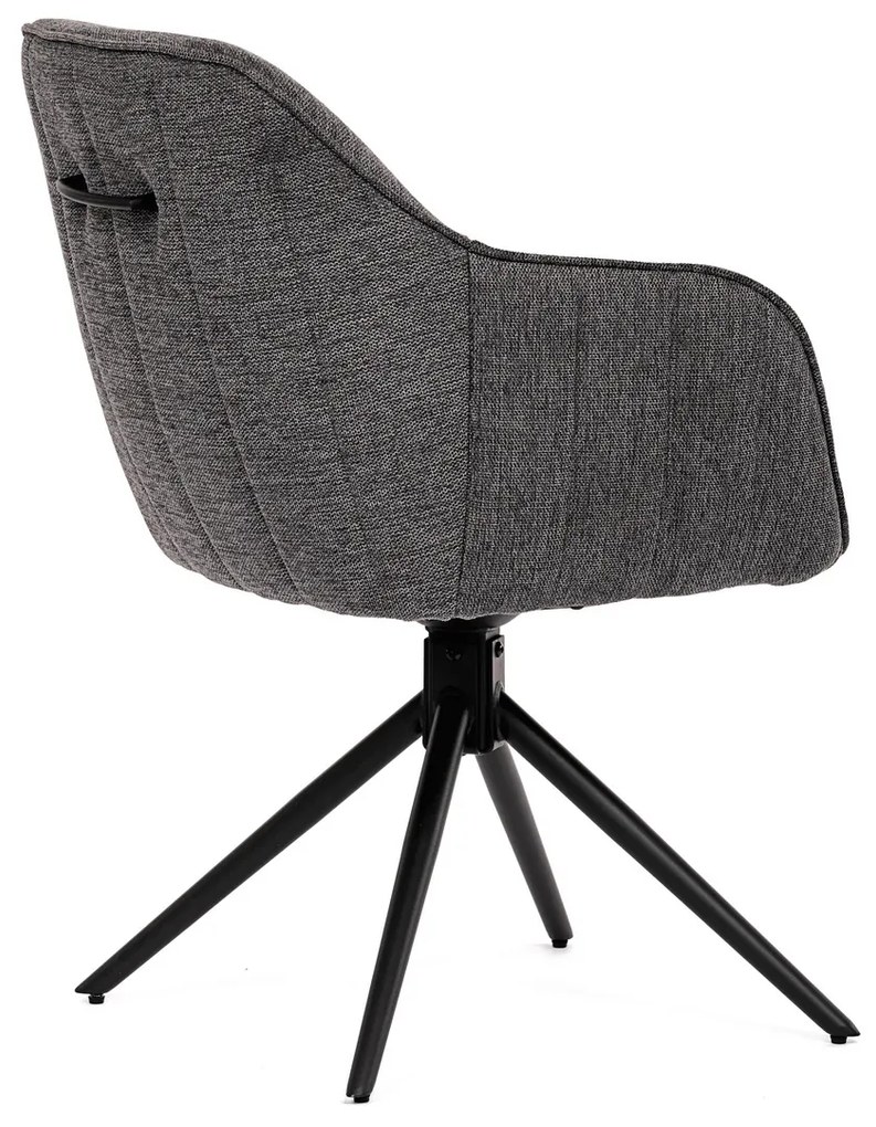 Zestaw krzeseł obiadowych z mechanizmem powrotnymHC-536 GREY2, 2 szt.
