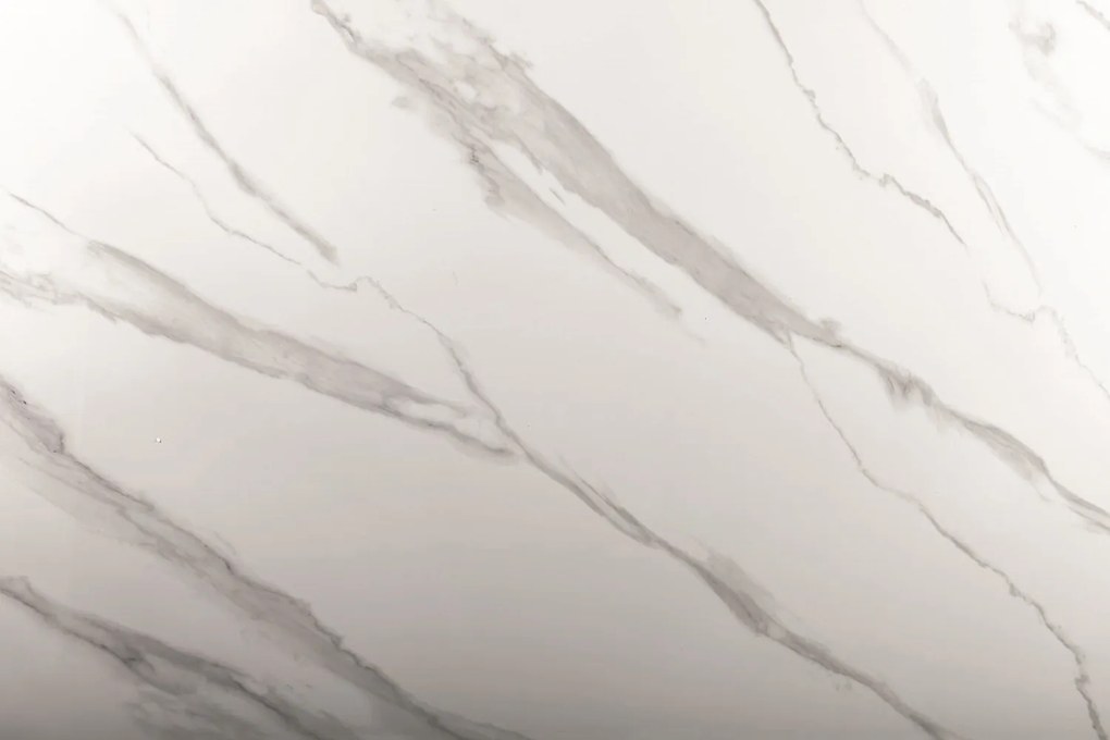 Stół glamour z ceramicznym blatem i złotą podstawą Hermes
