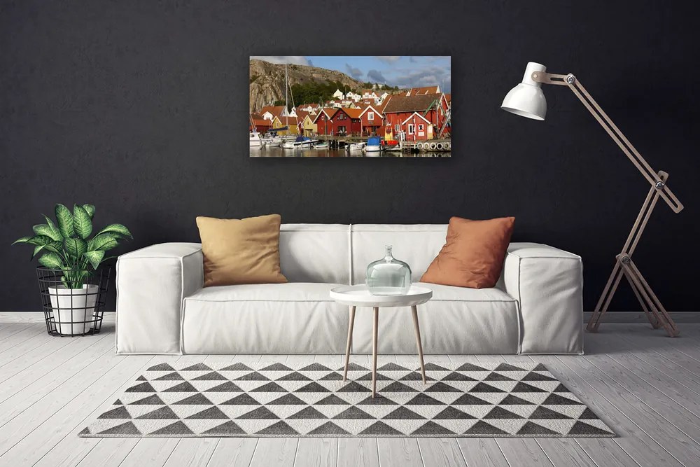 Obraz na płótnie Panorama Nocnej Metropolii