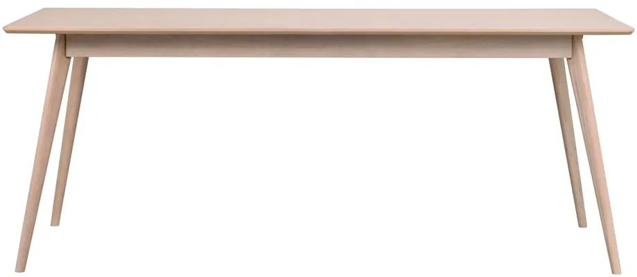 Rozkładany stół z blatem w dekorze dębu 190x90 cm Yumi – Rowico