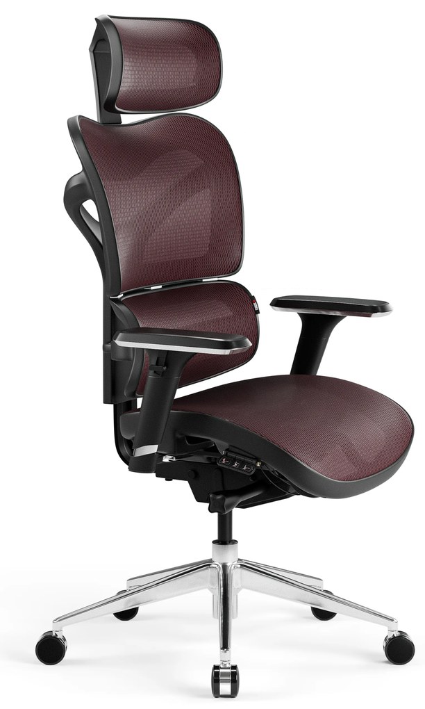 Fotel ergonomiczny Diablo V-Commander: Czarno-Burgundowy