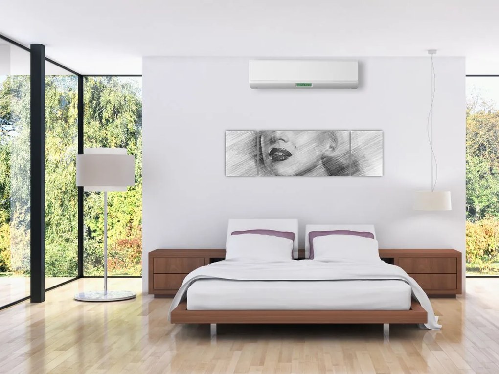 Obraz - Portret Marilyn Monroe (170x50 cm)