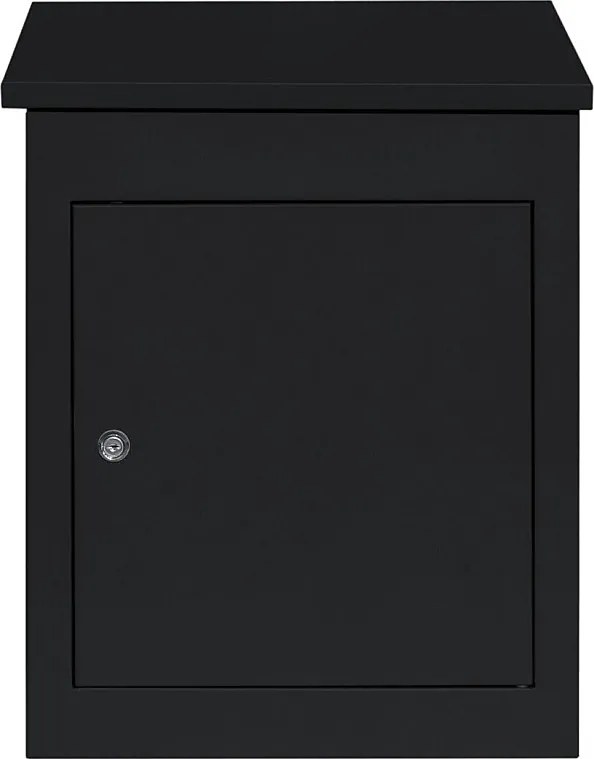 Czarna skrzynka pocztowa antykradzieżowa