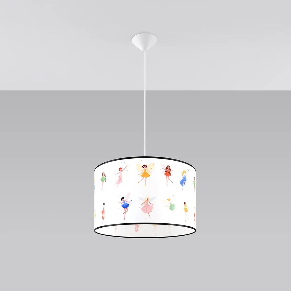 Lampa wisząca WRÓŻKI 40 biała SOLLUX  LIGHTING