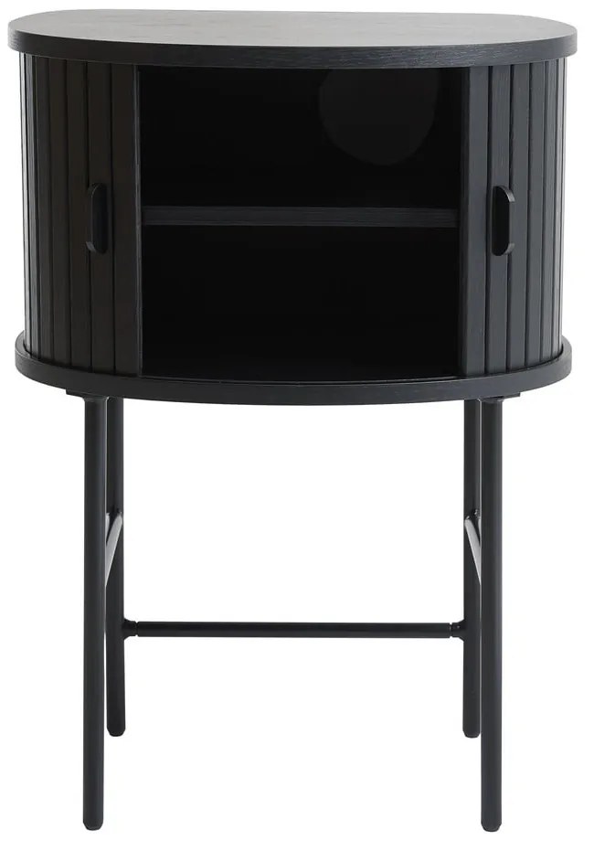 Czarna szafka nocna Nola – Unique Furniture