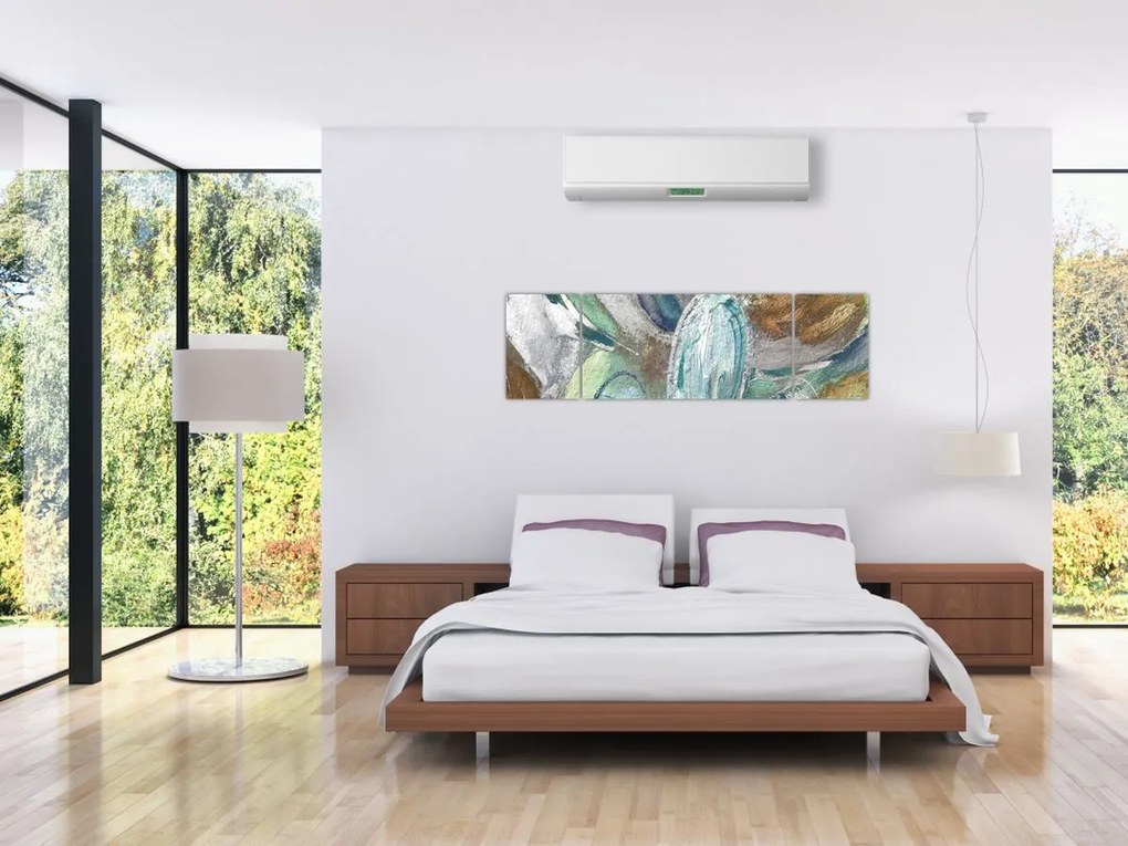 Obraz - Abstrakcyjny obraz postaci (170x50 cm)