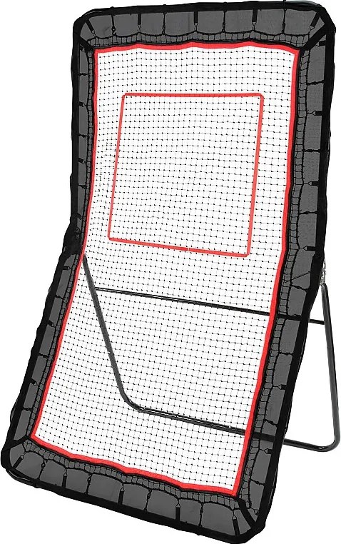 Sieć Odskoku do Baseballu SucceBuy 121,92 x 213,4 cm Lacrosse Baseball Rebounder, Sieć Odskoku do Softballu, Regulowany Kąt