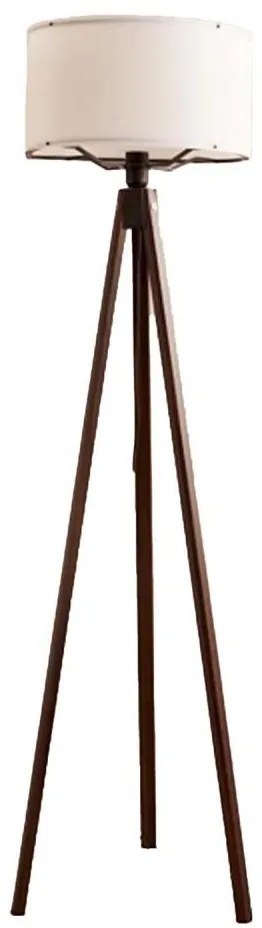 Lampa podłogowa AYD 1xE27/40W/230V brązowa/biała