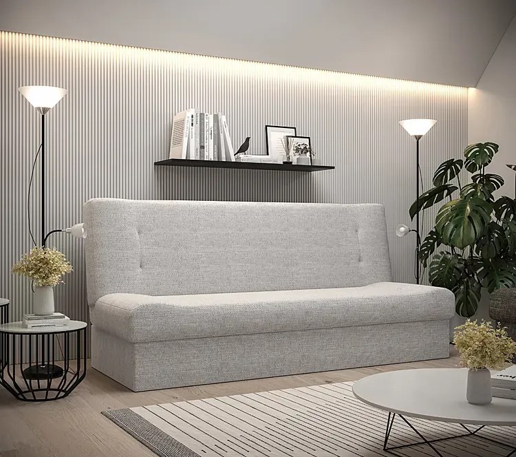 Biała wersalka rozkładana Benny 6X