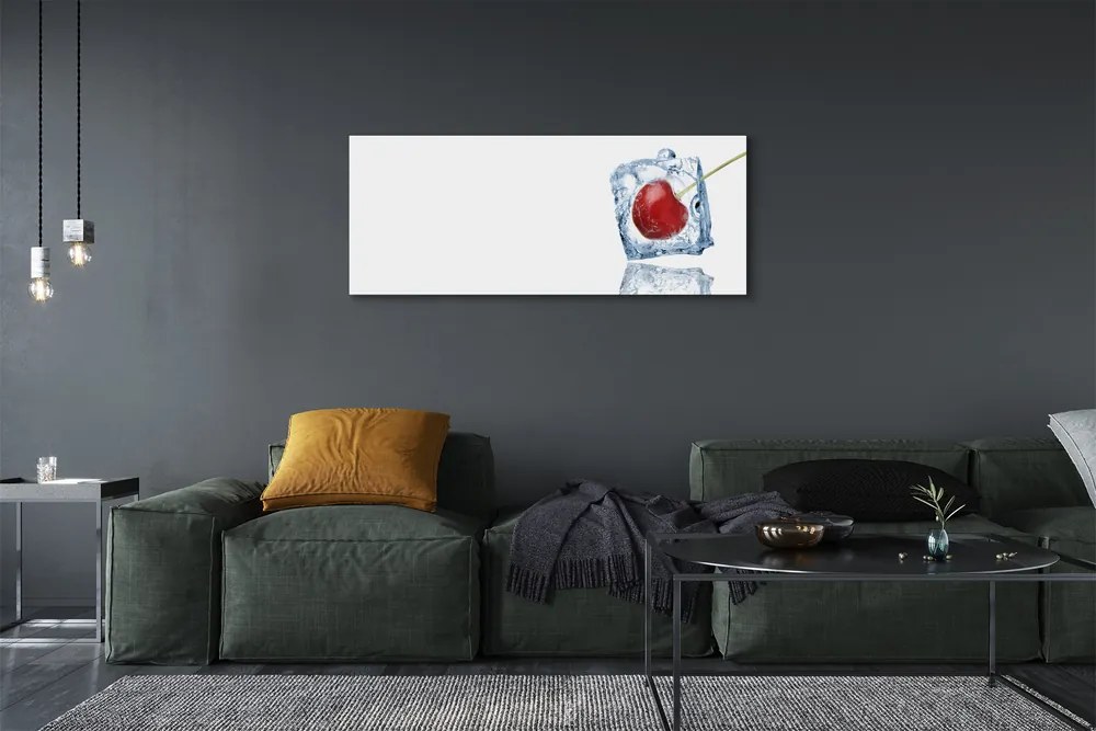 Obraz na płótnie Wiśnia w Kostce Lodu