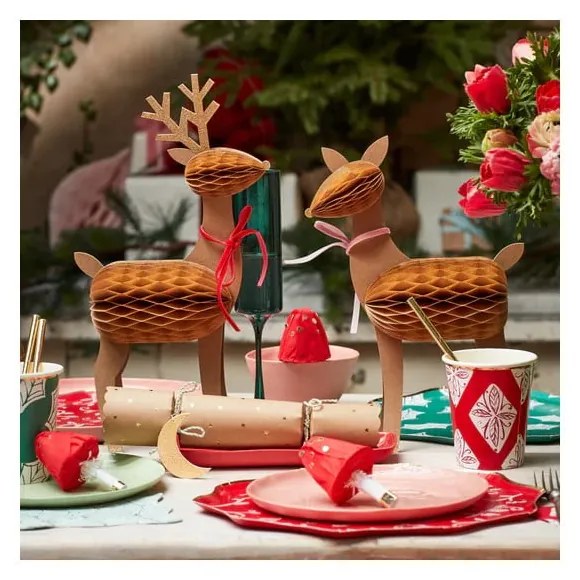 Figurki świąteczne zestaw 3 szt. Reindeer Family – Meri Meri