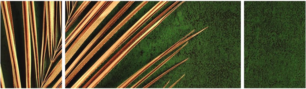 Obraz z liściem (170x50 cm)